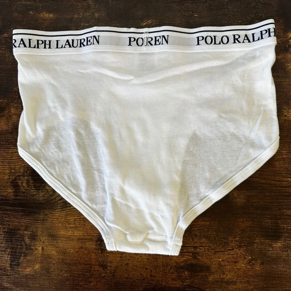 Lot of 3 NWOT Ralph Lauren Mens Classic Fit Cotton Briefs White Size Large L - Picture 9 of 9